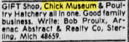 Chick Museum - Aug 1977 For Sale (newer photo)